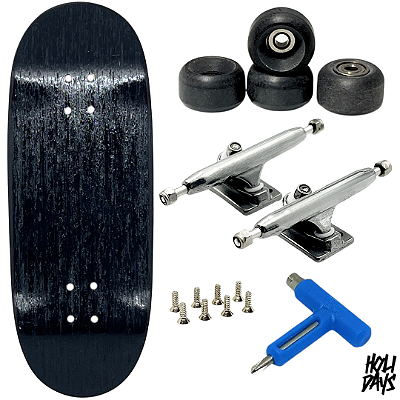 Fingerboard Premium Holidays 34mm - Trucks Leefai G4 - Rodas Urethane PRO 65D