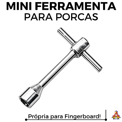 Mini Ferramenta Chave de Boca para Porcas Prata