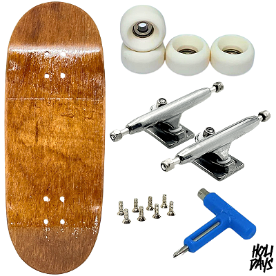 Fingerboard Premium Holidays Exotic 34mm - Trucks Leefai G4 - Rodas Urethane PRO 65D