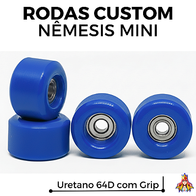 Rodas Custom Nêmesis "Mini'z" Soft Urethane 64D Dark Blue