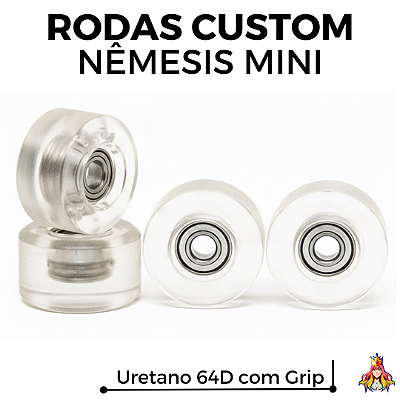 Rodas Custom Nêmesis "Mini'z" Soft Urethane 64D Transparent