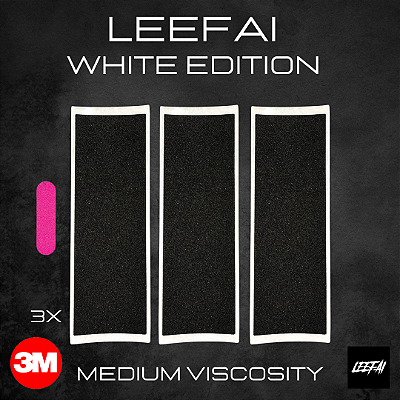 3x Tape Leefai "White Edition" - Adesivo Especial 3M - Média Viscosidade