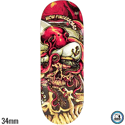 Deck WoW Graphic Series - Octopus Orange - Deep - 34mm