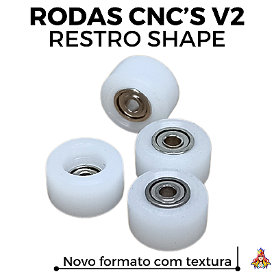 Kit de Rodas Custom CNC's V2 Restro Shape cor White