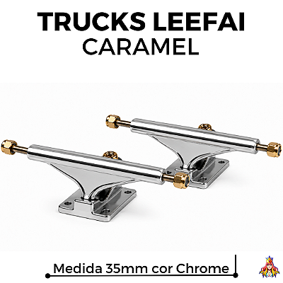 Par de Trucks Leefai Caramel 35mm - Chrome