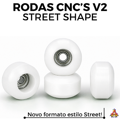 Rodas Custom CNC V2 Street Shape - White