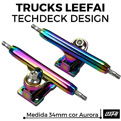 Trucks Leefai Tech Deck Design 34mm cor Aurora