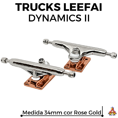 Trucks Leefai Dynamics II 34mm cor Silver & Rose Gold