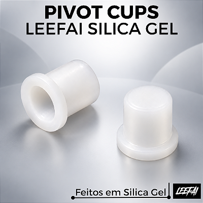 Pivot Cups Leefai Silica Gel cor Branco