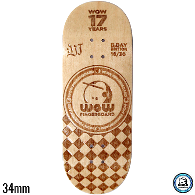 Deck WoW Engraved Series - BDAY 17 Years Special Edition - Street - Deep 34mm