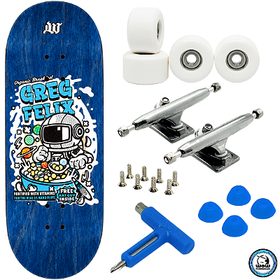Fingerboard Premium WoW 34mm - Trucks G4 - Rodas Uretano 64D com Grip