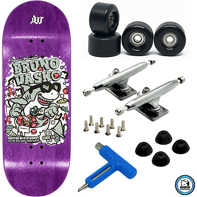 Fingerboard Premium WoW 34mm - Trucks G4 - Rodas Uretano 64D com Grip