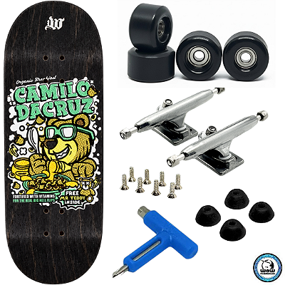 Fingerboard Premium WoW 34mm - Trucks G4 - Rodas Uretano 64D com Grip