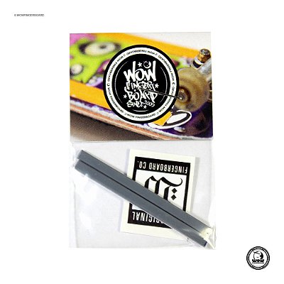 Boardrails Adesivos Wow Fingerboard - Cinza