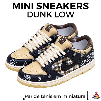 Miniatura Sneakers Tênis Dunk Low - Travis Scott SB