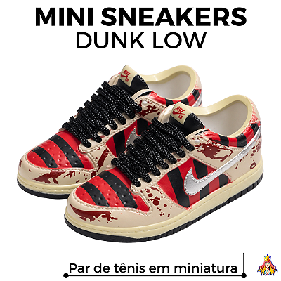 Miniatura Sneakers Tênis Dunk Low - Nightmare