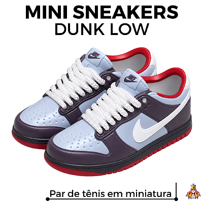 Miniatura Sneakers Tênis Dunk Low - Midnight Berry
