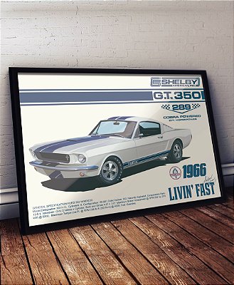 Quadro/Poster Shelby GT.350 '66