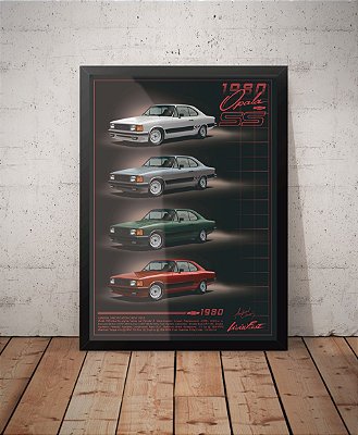 Quadro Chevrolet Opala linha SS 1980