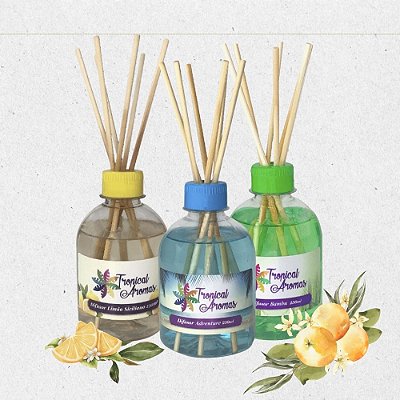 DIFUSOR AROMATIZADOR DE AMBIENTE - TROPICAL AROMAS - CITRICO
