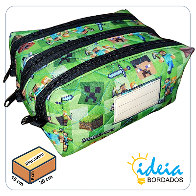 Estojo Grande - Minecraft