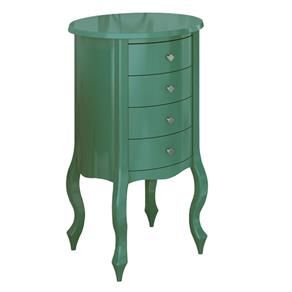 Barrica Clássica 4 Gavetas - Verde -Alto Padrão Móveis.