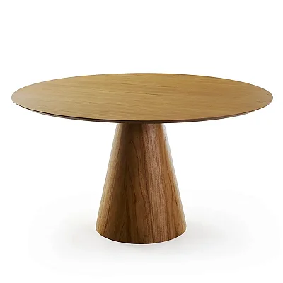 Mesa Cone Lâmina Cinamomo (1,5 x 1,5) - Imbuia - Alto Padrão Móveis.