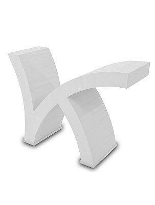 Base de Mesa K - Branca - Alto Padrão Móveis.