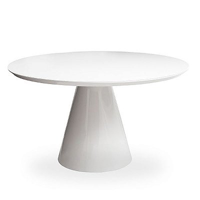 Mesa Cone Redonda (1,2 x 1,2) - Branca - Alto Padrão Móveis.