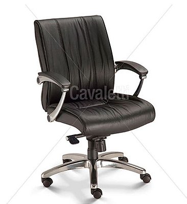 Poltrona Diretor Prime - Couro Natural - Alto Padrão Móveis.