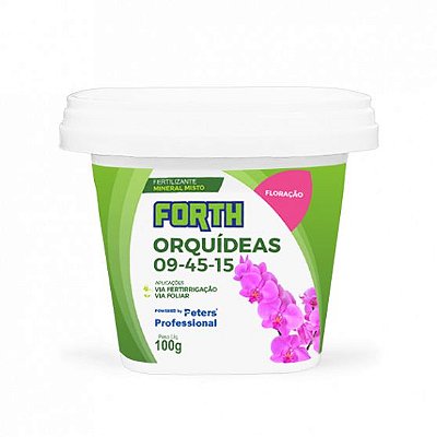 Adubo Fertilizante Forth Orquídeas Floração NPK 09.45.15 Linha Peters 100g