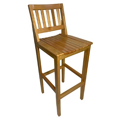 Banquetas de Madeira Maciça 100cm com Encosto