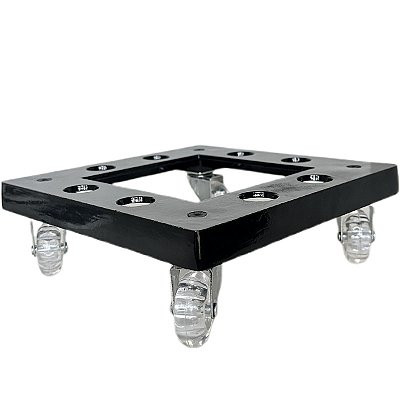 Suporte de Alumínio Quadrado com Roda para Vaso 20cm a 30cm