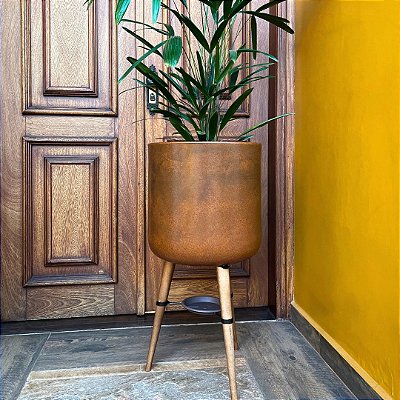 Vaso Cilindro com Pés para Plantas - DOHA