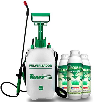 Elimina Mato Não Seletivo Kit com 3L e Pulverizador Manual