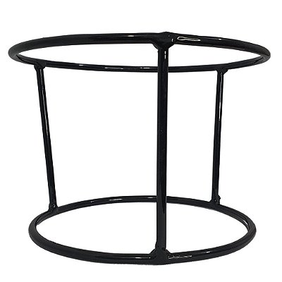 Suporte Redondo de Ferro para Bacias de 20cm Plantas de Chão
