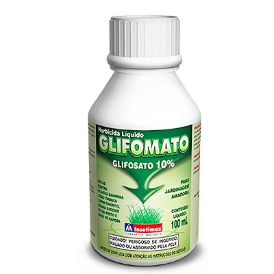 Elimina Mato Eficaz Não Seletivo 10% Jardinagem com 100ml