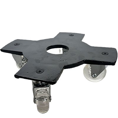 Suporte com Roda para Vasos em Alumínio para 120kg