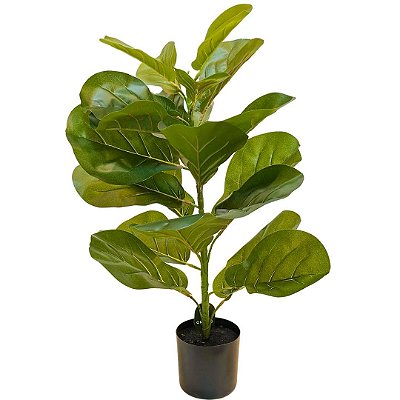 Ficus Lyrata Planta Arvore Artificial Decoração Realista
