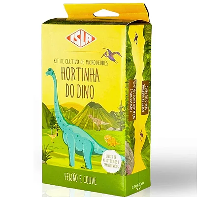 Kit de Cultivo Sementes de Microverde Hortinha do Dino Isla