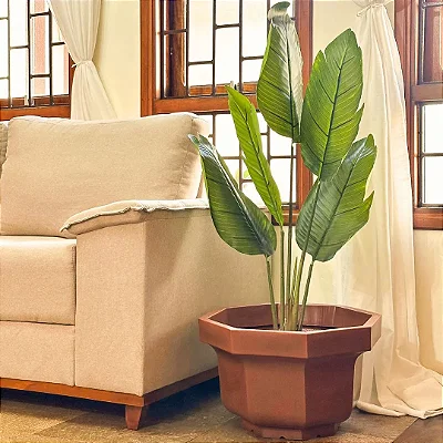 Vaso Para Planta de Polietileno Siena Decoração Externa 48cm