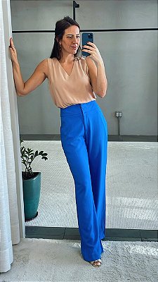 CALÇA ALFAIATARIA FLARE VISCOSE