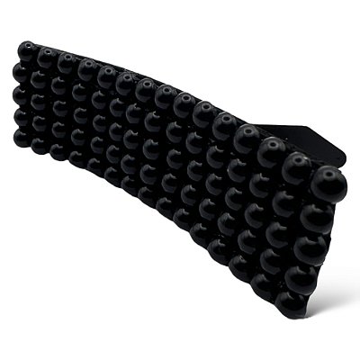 Presilha Julia | Tic Tac preto com pérolas pretas