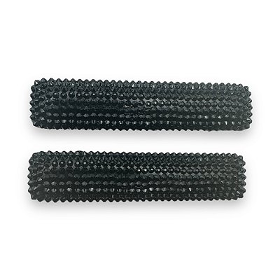 Presilha Camilla | Bico de pato preto com strass