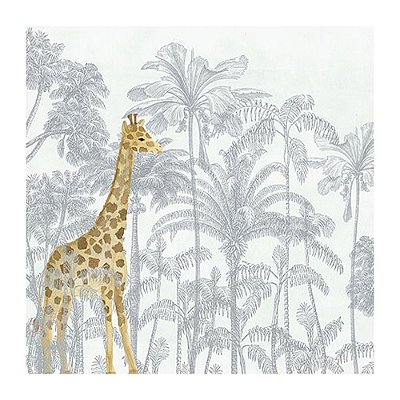 PAINEL de Parede - Girafa Cinza