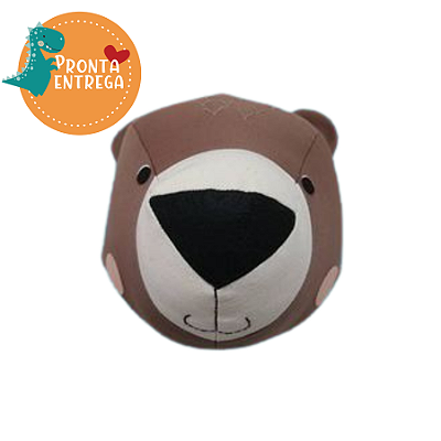 Animal de Parede em Tecido - Cabeça URSO PARDO