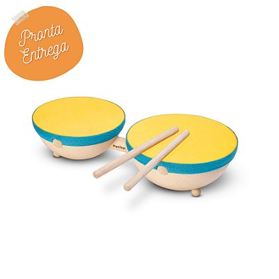 Instrumento Musical Infantil - Tambor Duplo