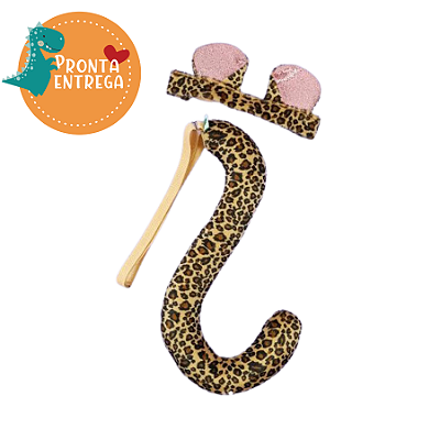 Fantasia Infantil ONCINHA - Kit Cauda e Orelhinhas
