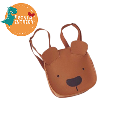 Mini Mochila Infantil Ursinho Marrom TEDDY BACKPACK