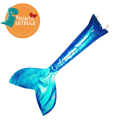 Fantasia Infantil CAUDA DE SEREIA METALIZADA - AZUL E VERDE